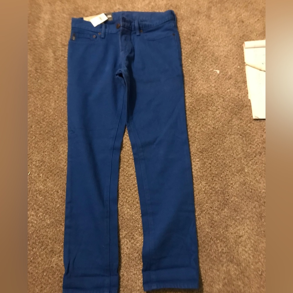 NWT Abercrombie and finch blue denim jeans skinny 30 x 30